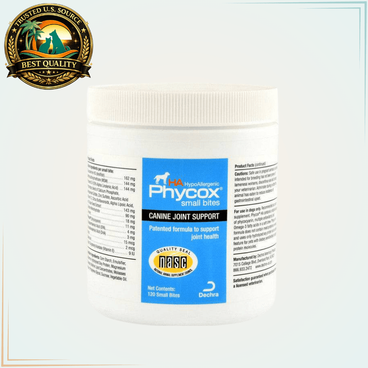 Phycox HA Small Bites Joint Supplement for Dogs 120 Chews - Calvetsupply