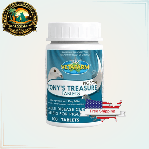 Tony’s Treasure Tablets Vetafarm 100 Tablets - Calvetsupply
