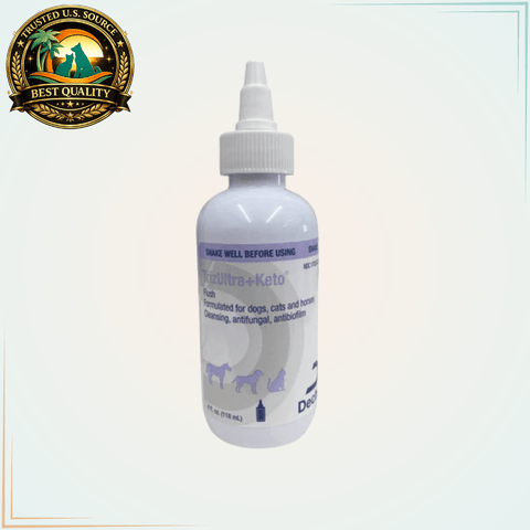 TrizUltra + Keto Antifungal Flush for Dogs, Cats, and Horses 4 fl. oz. - Calvetsupply