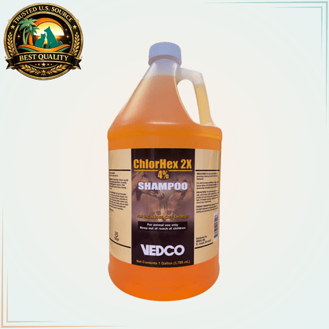 Vedco ChlorHex 2X - 4% Shampoo for Pets Gallon - Calvetsupply