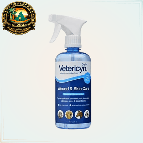 Vetericyn Plus All Animal Wound and Skin Care - 16 oz. - Calvetsupply