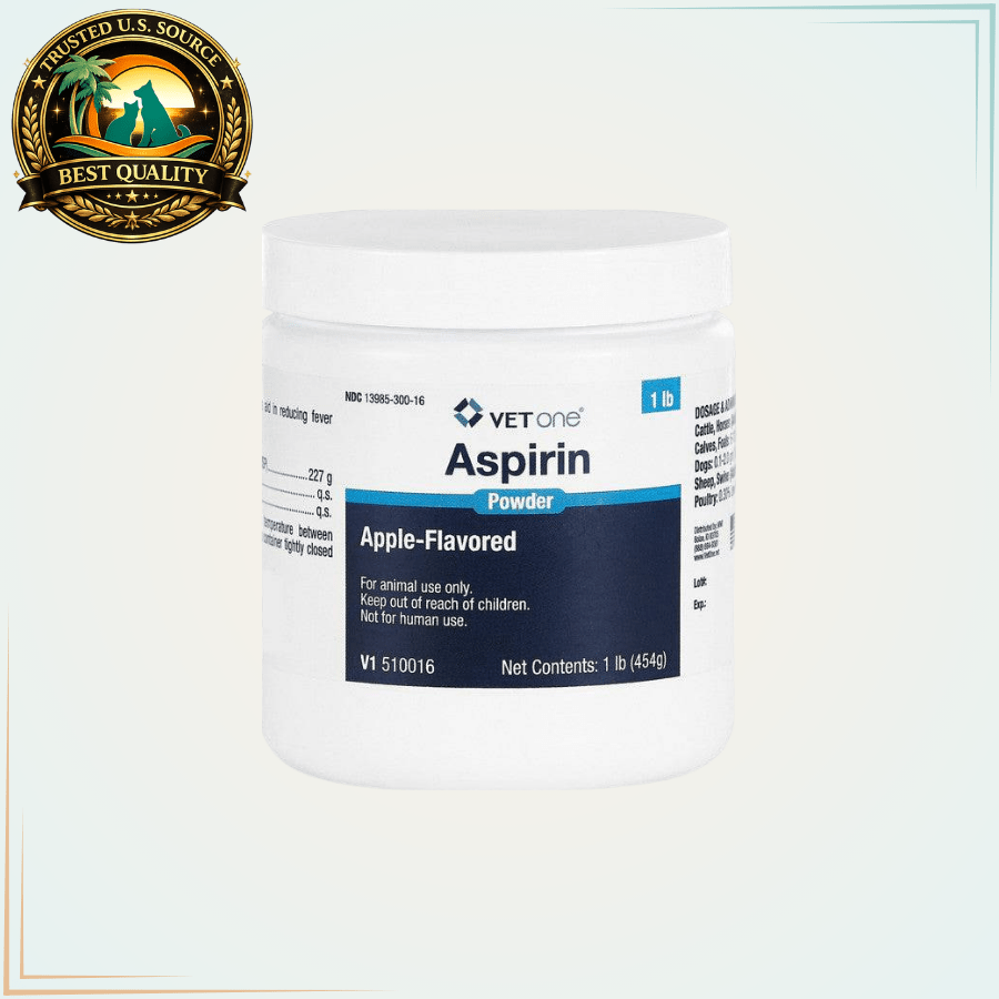 VetOne Aspirin Powder Apple-Flavored 1 lb - Calvetsupply
