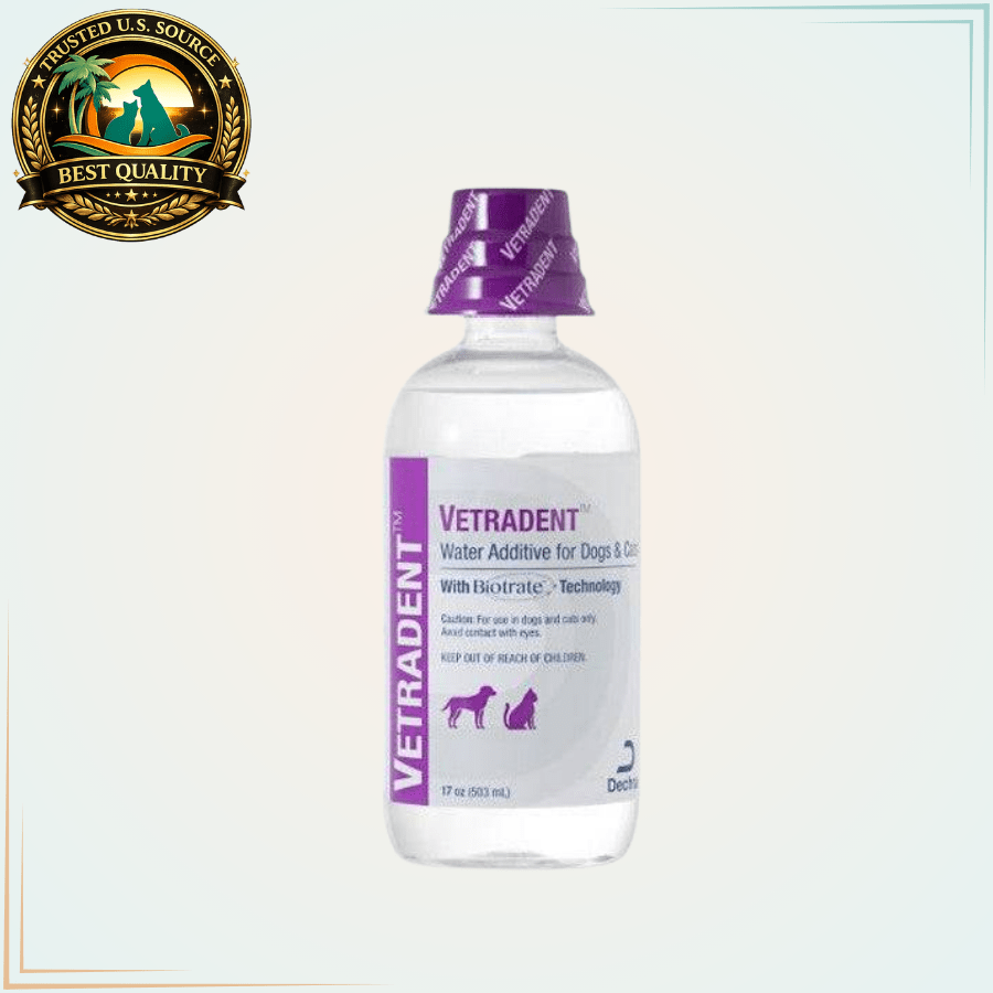 Vetradent Dental Water Additive for Dogs & Cats 17 Oz - Calvetsupply
