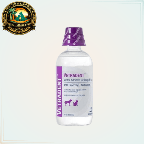 Vetradent Dental Water Additive for Dogs & Cats 17 Oz - Calvetsupply