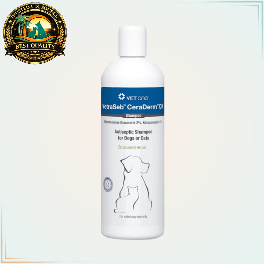 VetraSeb Ceraderm CK Shampoo - 16 oz. - Calvetsupply