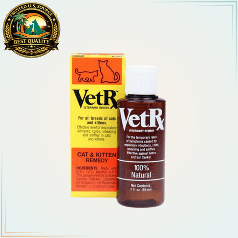 VetRx Cat & Kitten Aid - Respiratory Function Support for Felines 2 Oz - Calvetsupply