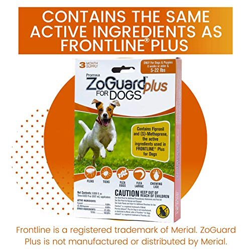 ZoGuard Plus for Dogs - Small 4-22 lb. - 3 applications - Calvetsupply