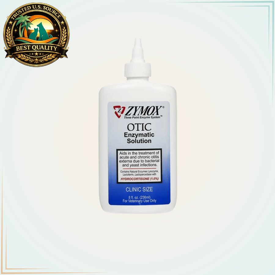 Zymox Otic Ear Drops - 8 oz. - Calvetsupply